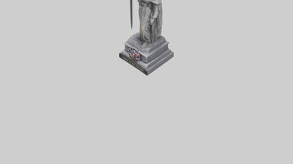 3D model Glory to the Fallen statue model VR / AR / low-poly