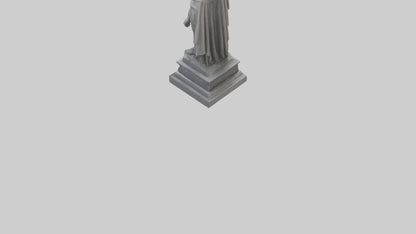3D model Glory to the Fallen statue model VR / AR / low-poly