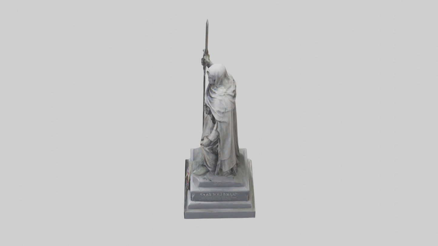 3D model Glory to the Fallen statue model VR / AR / low-poly