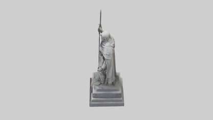 3D model Glory to the Fallen statue model VR / AR / low-poly