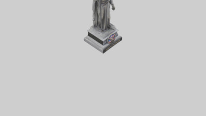 3D model Glory to the Fallen statue model VR / AR / low-poly