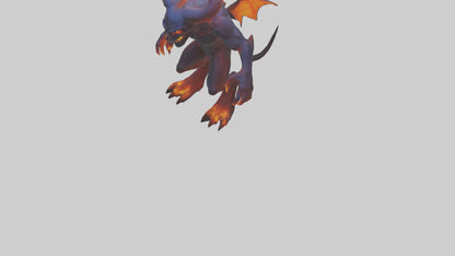 3D model Glowing demon model VR / AR / low-poly