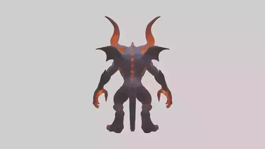 3D model Glowing demon model VR / AR / low-poly