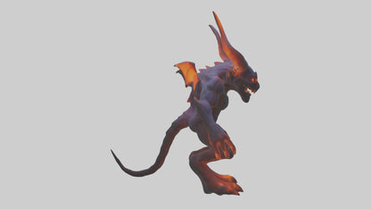 3D model Glowing demon model VR / AR / low-poly