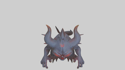 3D model Glowing eyed demon model VR / AR / low-poly