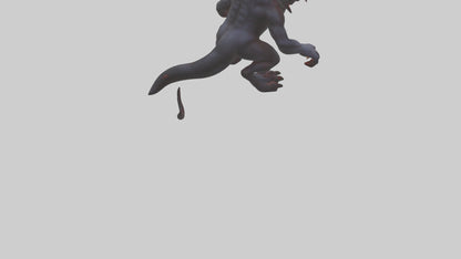 3D model Glowing eyed demon model VR / AR / low-poly