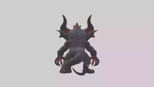 3D model Glowing eyed demon model VR / AR / low-poly