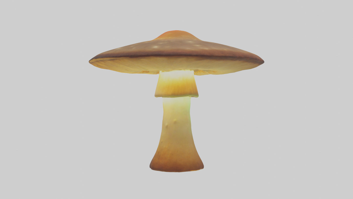 3D model Glowing Mushroom model VR / AR / low-poly