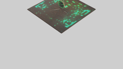 GlowintheDark Wall Clock model VR / AR / low-poly