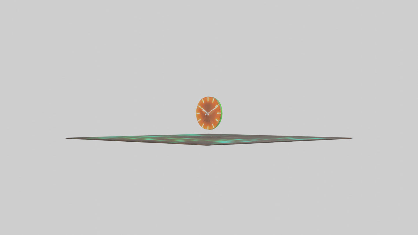 GlowintheDark Wall Clock model VR / AR / low-poly