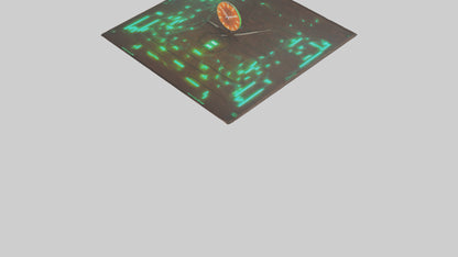 GlowintheDark Wall Clock model VR / AR / low-poly