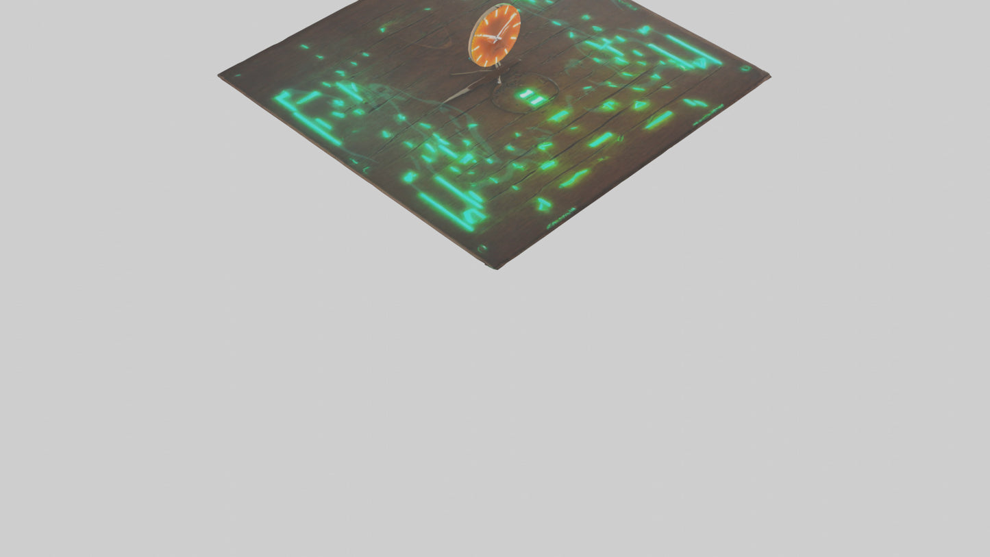 GlowintheDark Wall Clock model VR / AR / low-poly
