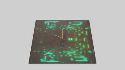 GlowintheDark Wall Clock model VR / AR / low-poly
