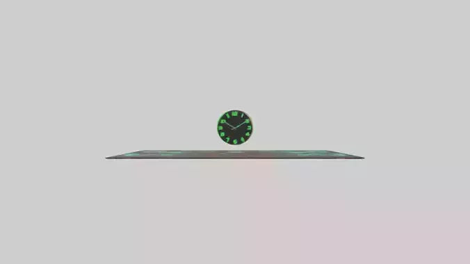 GlowintheDark Wall Clock model VR / AR / low-poly