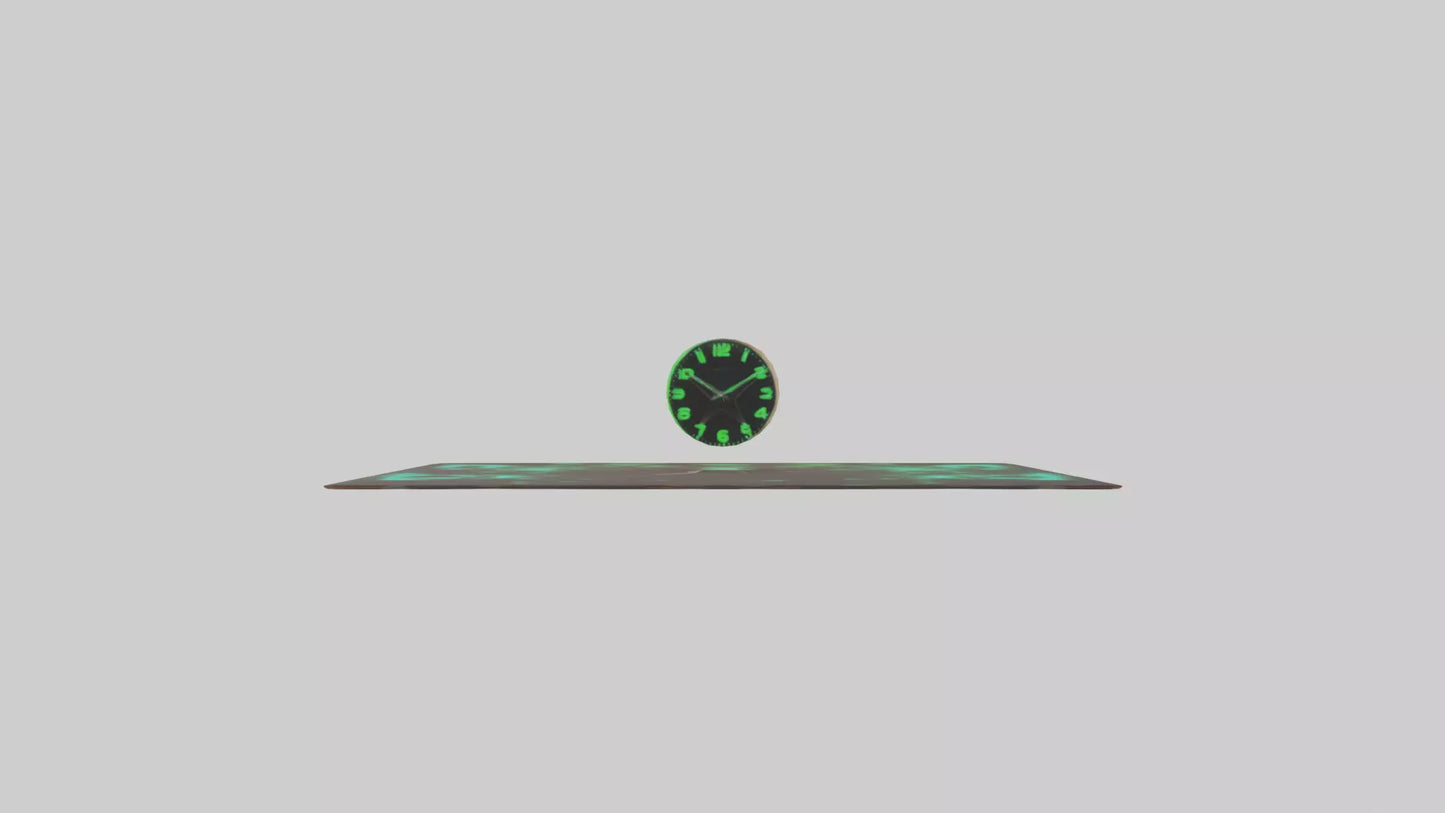 GlowintheDark Wall Clock model VR / AR / low-poly