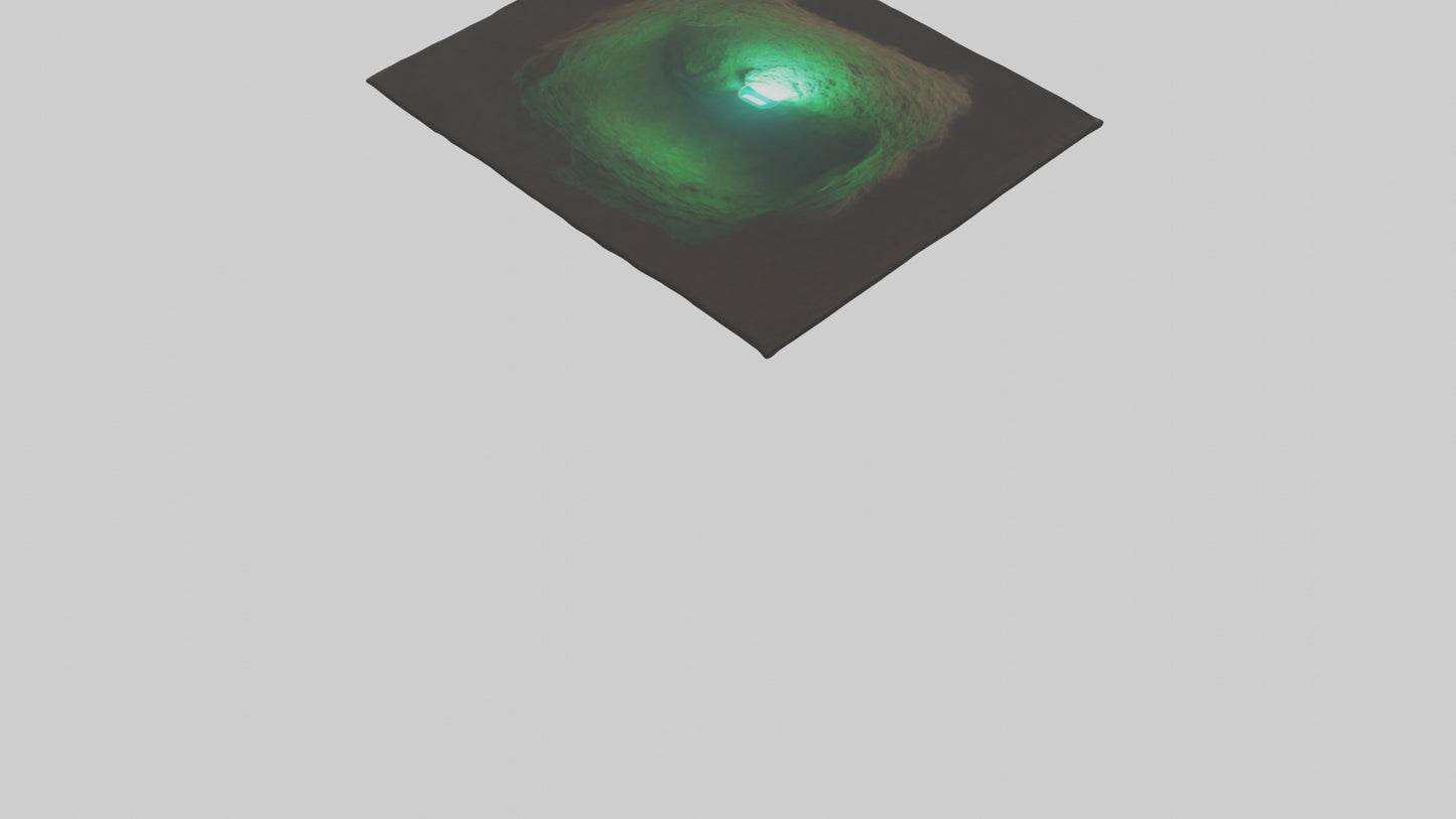 Glowworm lighting cave model VR / AR / low-poly