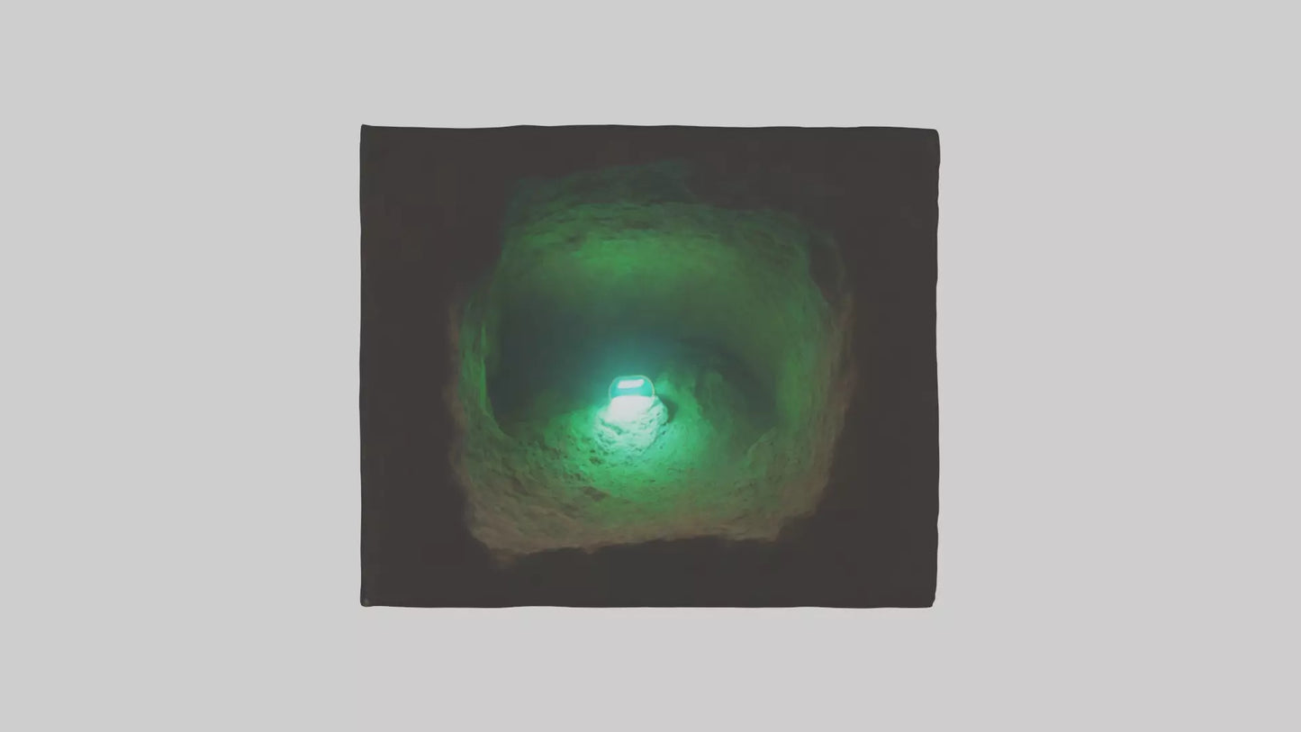 Glowworm lighting cave model VR / AR / low-poly