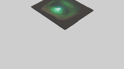 Glowworm lighting cave model VR / AR / low-poly