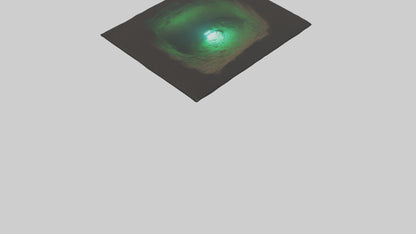 Glowworm lighting cave model VR / AR / low-poly