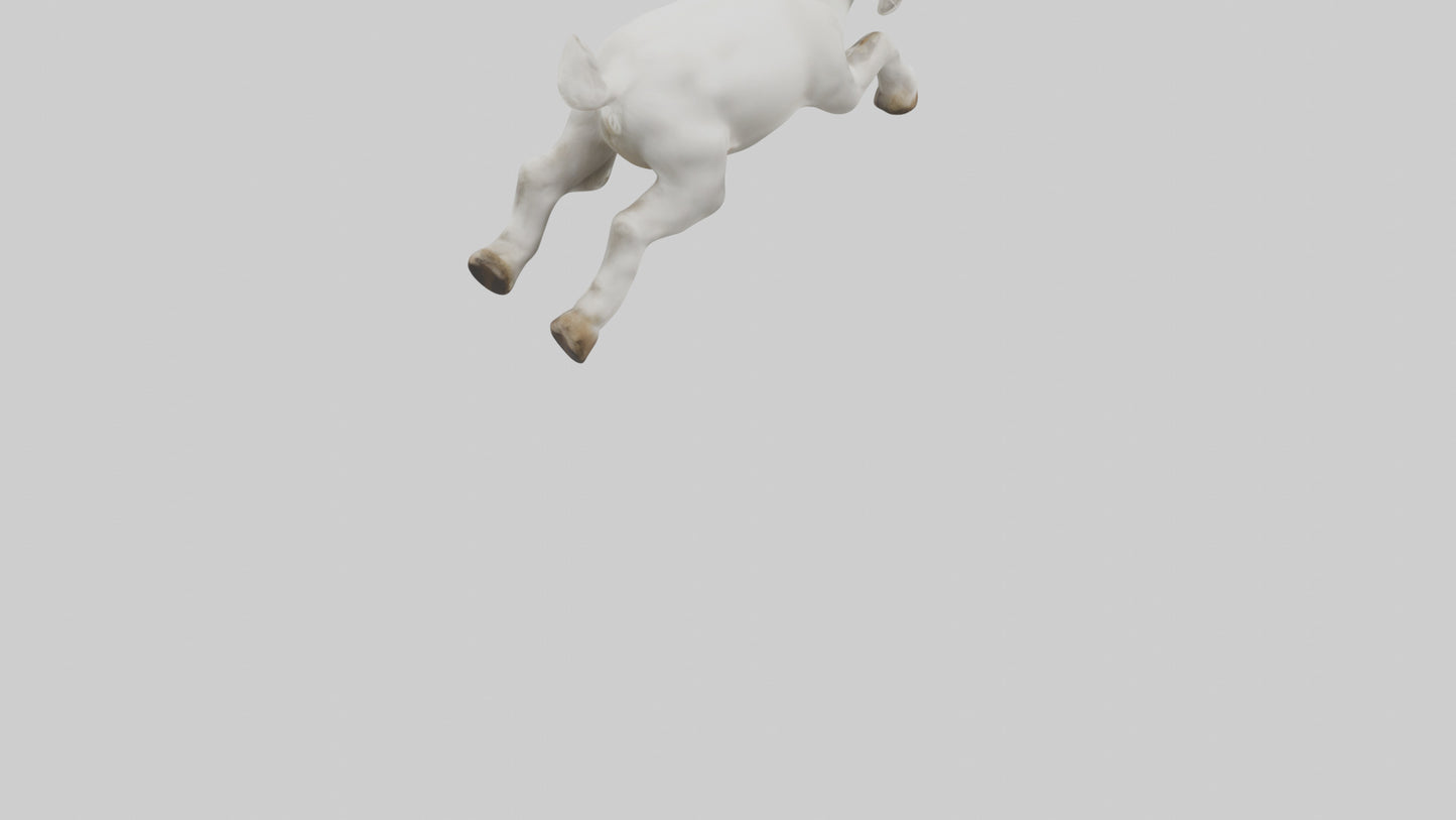 Goat Hopping Model VR / AR / low-poly