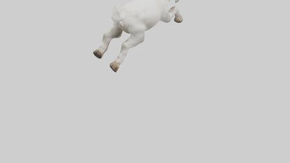 Goat Hopping Model VR / AR / low-poly