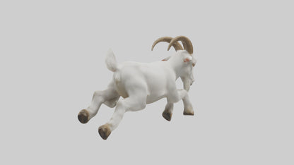 Goat Hopping Model VR / AR / low-poly