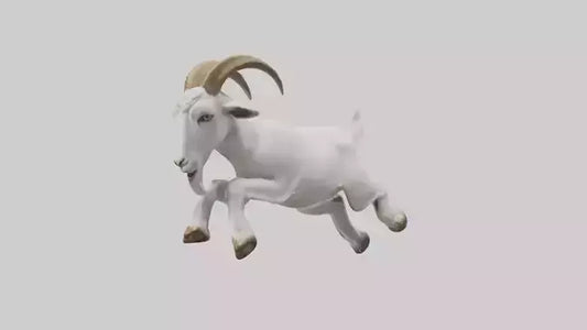 Goat Hopping Model VR / AR / low-poly