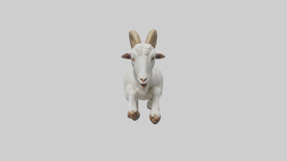 Goat Hopping Model VR / AR / low-poly