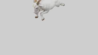 Goat Hopping Model VR / AR / low-poly
