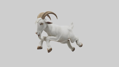 Goat Hopping Model VR / AR / low-poly