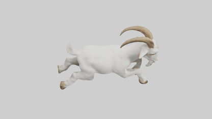 Goat Hopping Model VR / AR / low-poly