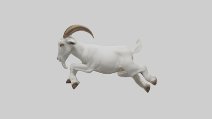 Goat Hopping Model VR / AR / low-poly