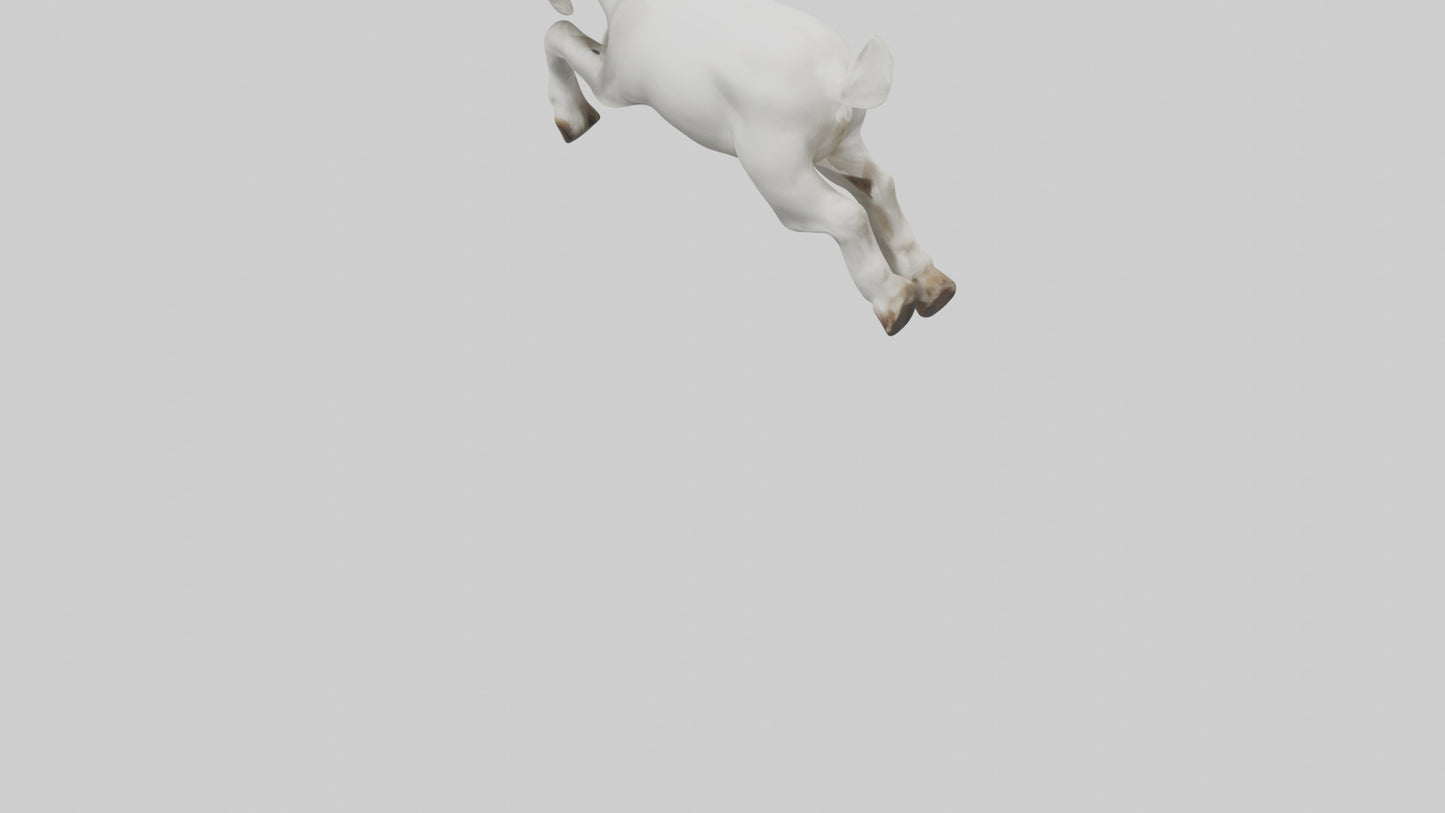 Goat Hopping Model VR / AR / low-poly