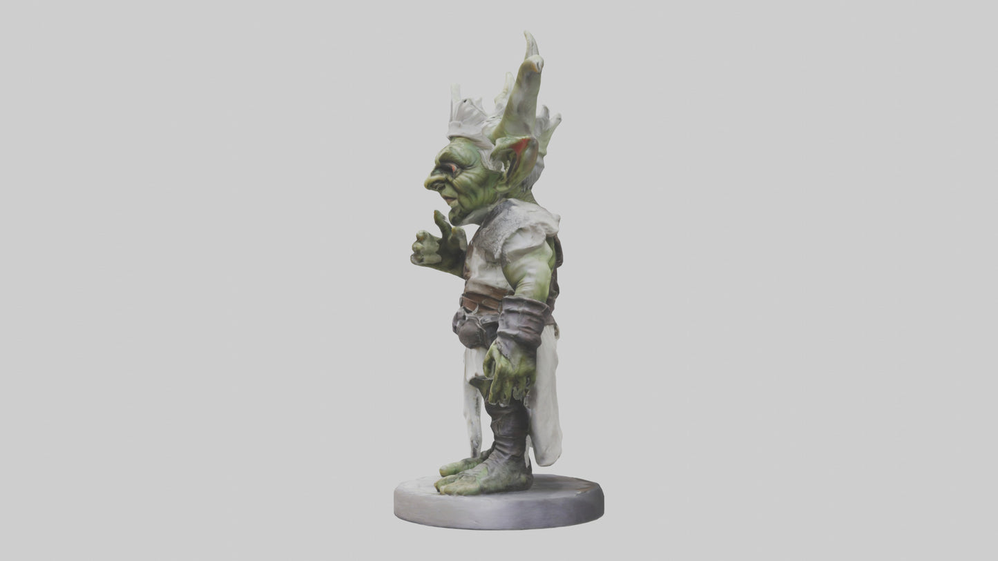 3D model Goblin King statue model VR / AR / low-poly
