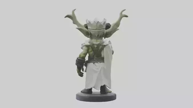 3D model Goblin King statue model VR / AR / low-poly