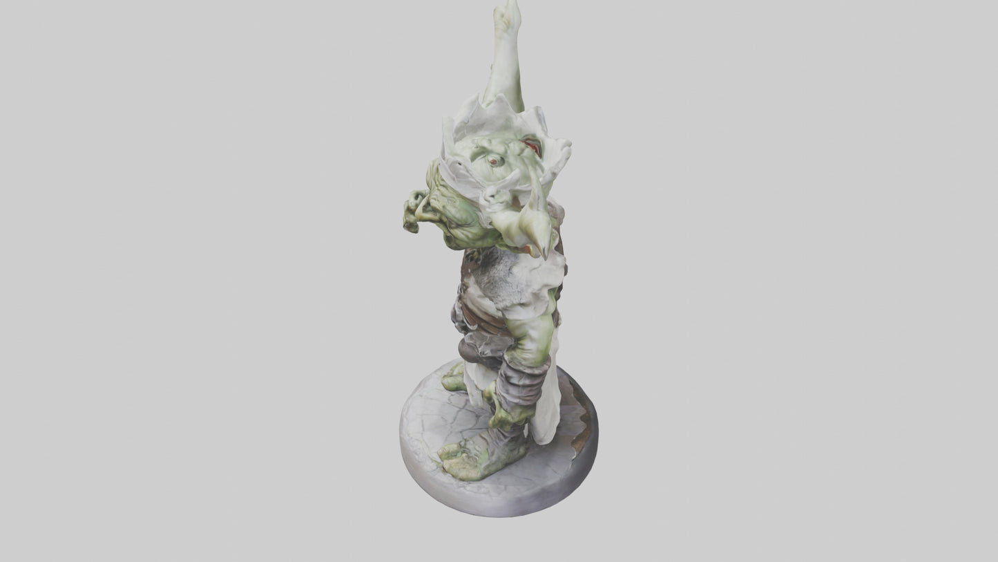 3D model Goblin King statue model VR / AR / low-poly