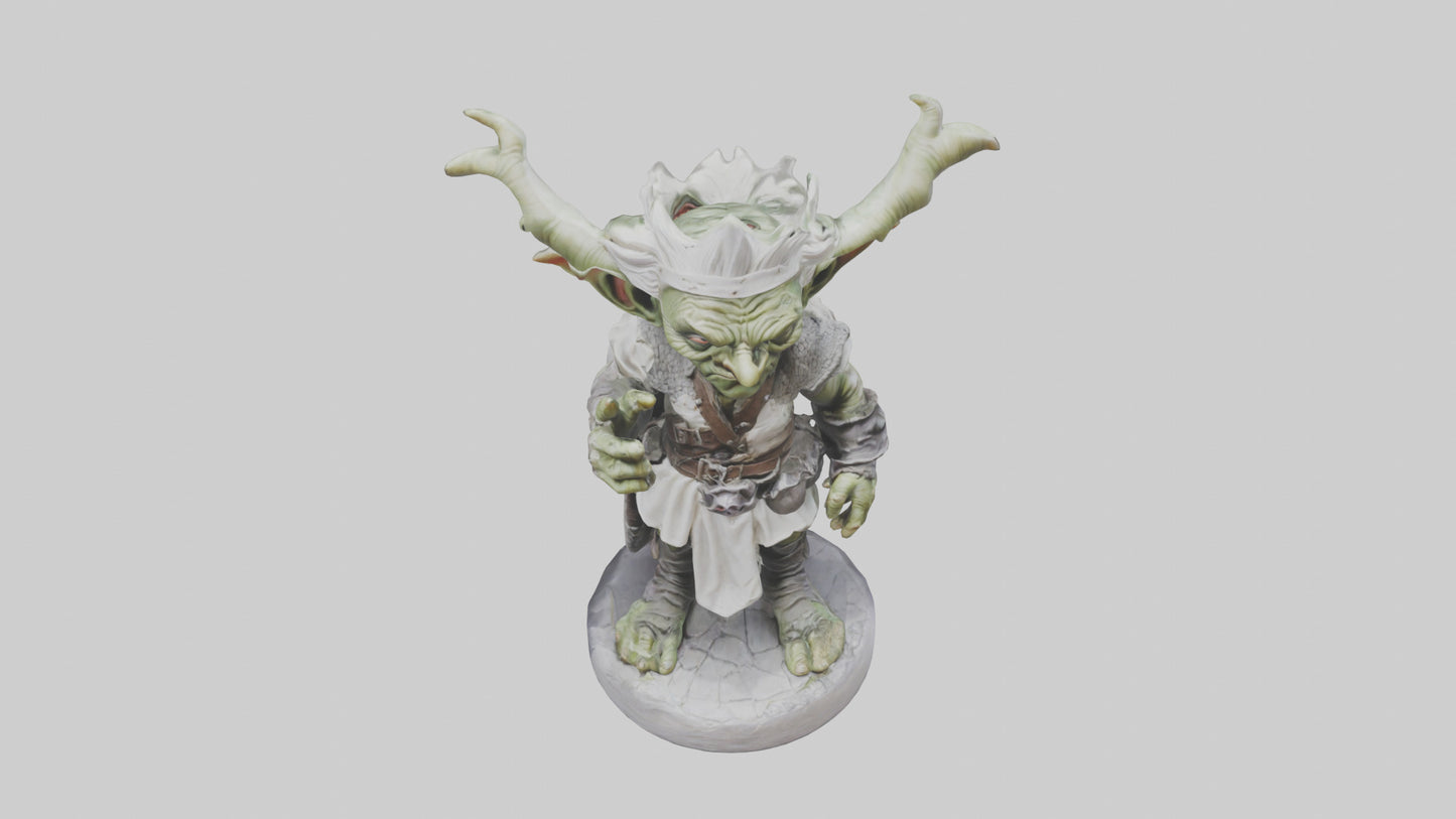 3D model Goblin King statue model VR / AR / low-poly