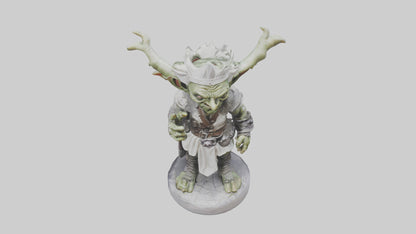 3D model Goblin King statue model VR / AR / low-poly