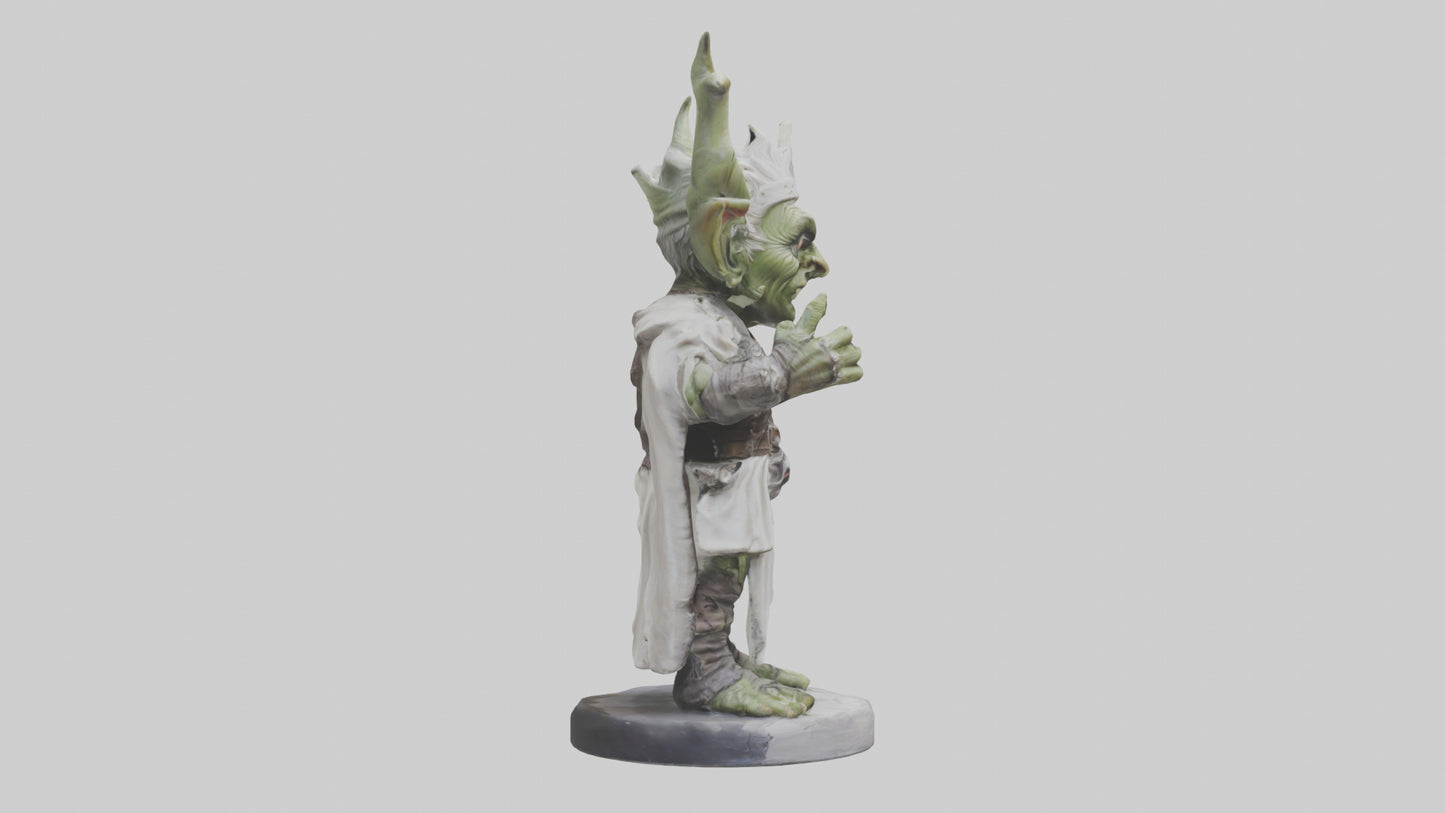3D model Goblin King statue model VR / AR / low-poly