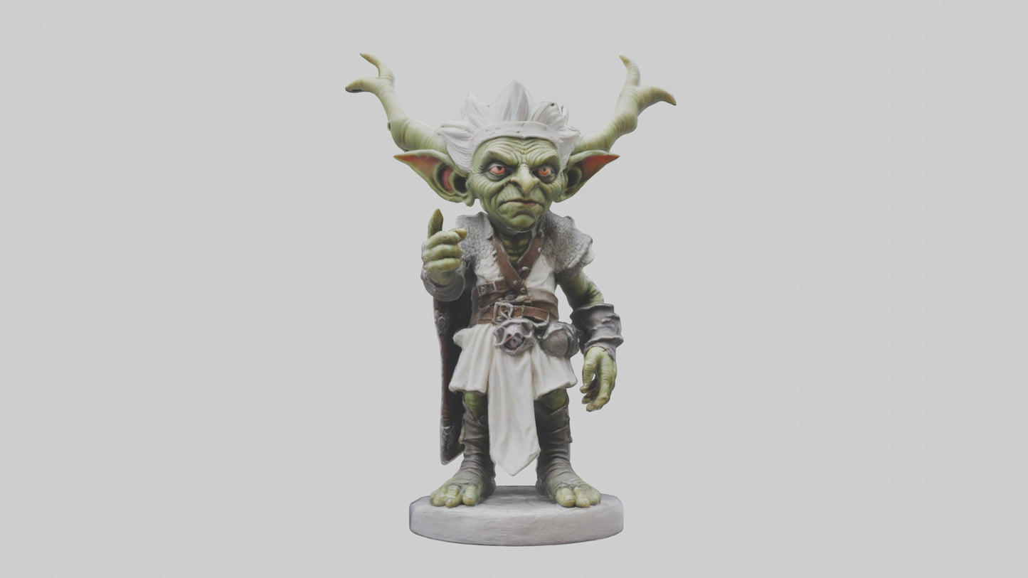 3D model Goblin King statue model VR / AR / low-poly