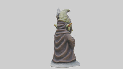 Goblin Sorcerer statue model VR / AR / low-poly
