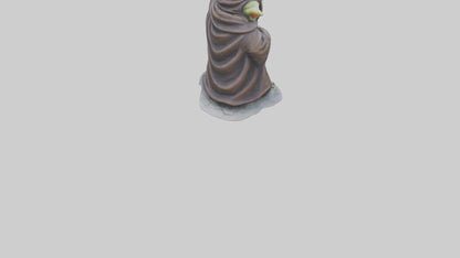 Goblin Sorcerer statue model VR / AR / low-poly