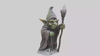 Goblin Sorcerer statue model VR / AR / low-poly