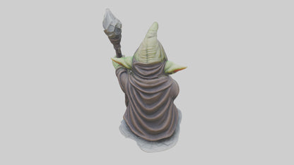 Goblin Sorcerer statue model VR / AR / low-poly