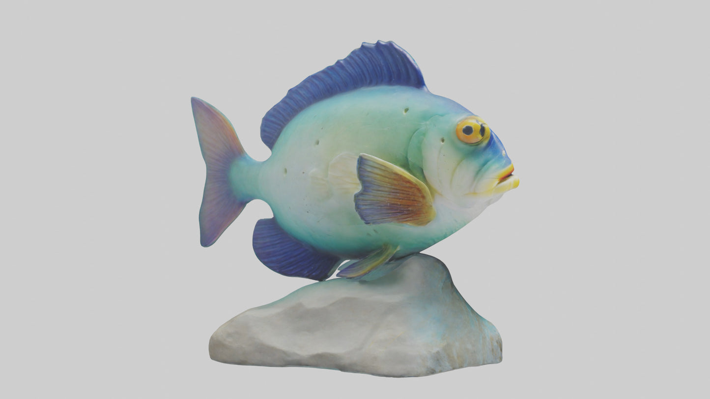 3D model Goby Fish statue model VR / AR / low-poly