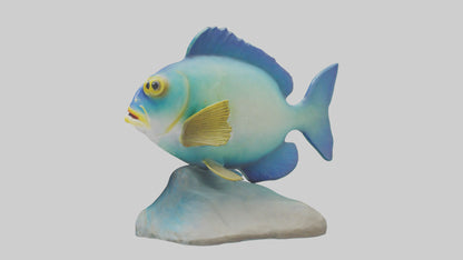 3D model Goby Fish statue model VR / AR / low-poly