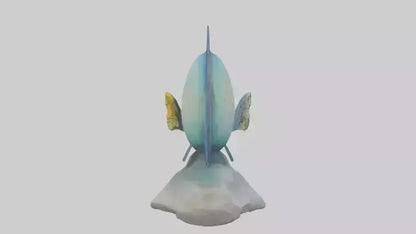 3D model Goby Fish statue model VR / AR / low-poly