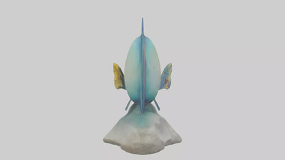 3D model Goby Fish statue model VR / AR / low-poly