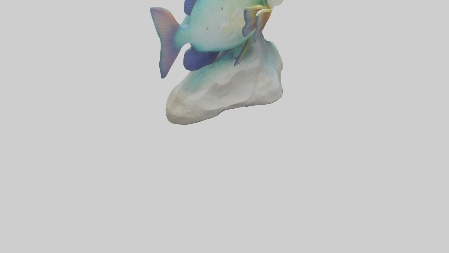 3D model Goby Fish statue model VR / AR / low-poly
