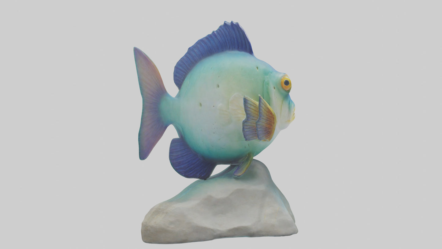 3D model Goby Fish statue model VR / AR / low-poly